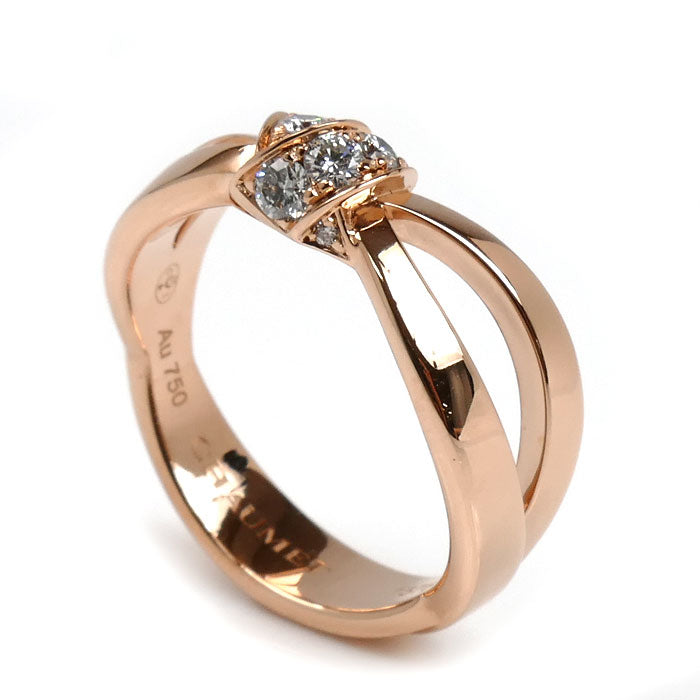 Chaumet ショーメ K18PG ピンクゴールド リアン セデュクシオン リング・指輪 083055 ダイヤモンド 10号 50 4.9g レディース【中古】【美品】