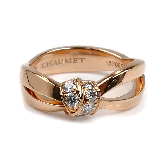 Chaumet ショーメ K18PG ピンクゴールド リアン セデュクシオン リング・指輪 083055 ダイヤモンド 10号 50 4.9g レディース【中古】【美品】