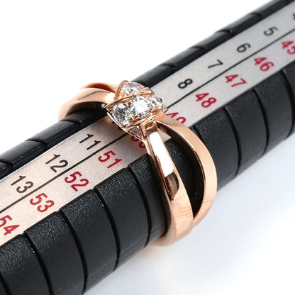 Chaumet ショーメ K18PG ピンクゴールド リアン セデュクシオン リング・指輪 083055 ダイヤモンド 10号 50 4.9g レディース【中古】【美品】