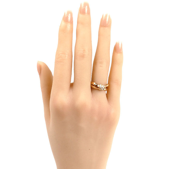 Chaumet ショーメ K18PG ピンクゴールド リアン セデュクシオン リング・指輪 083055 ダイヤモンド 10号 50 4.9g レディース【中古】【美品】