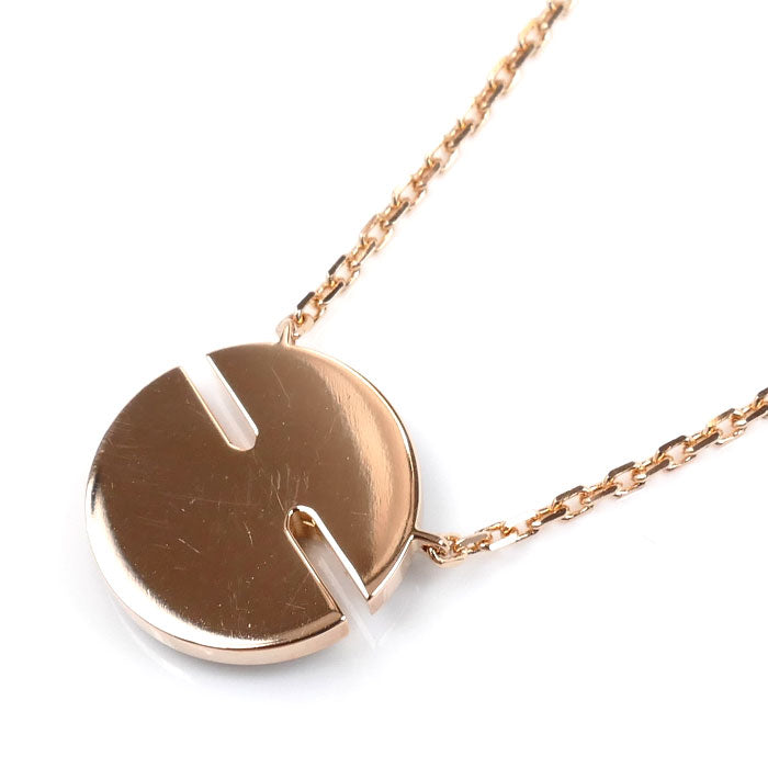 Chaumet ショーメ K18PG ピンクゴールド リアン ハーモニー SM ネックレス 084426 ダイヤモンド オニキス 4.7g 38/40/42cm レディース【中古】【美品】