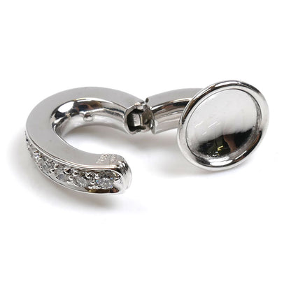 Pomellato ポメラート K18WG ホワイトゴールド イヤリング ダイヤモンド 11.1g レディース【中古】【美品】