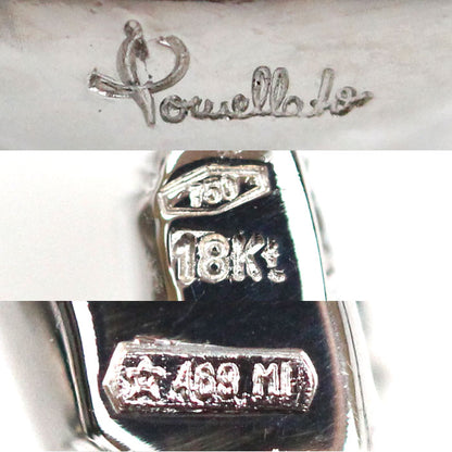 Pomellato ポメラート K18WG ホワイトゴールド イヤリング ダイヤモンド 11.1g レディース【中古】【美品】