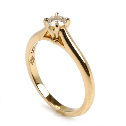 CARTIER カルティエ K18YG イエローゴールド ソリテール リング・指輪 N4226850 ダイヤモンド0.24ct 10号 50 2.8g レディース【中古】【美品】