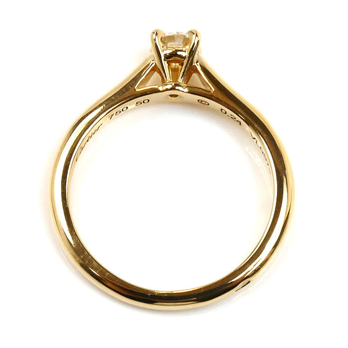 CARTIER カルティエ K18YG イエローゴールド ソリテール リング・指輪 N4226850 ダイヤモンド0.24ct 10号 50 2.8g レディース【中古】【美品】
