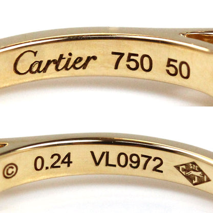 CARTIER カルティエ K18YG イエローゴールド ソリテール リング・指輪 N4226850 ダイヤモンド0.24ct 10号 50 2.8g レディース【中古】【美品】