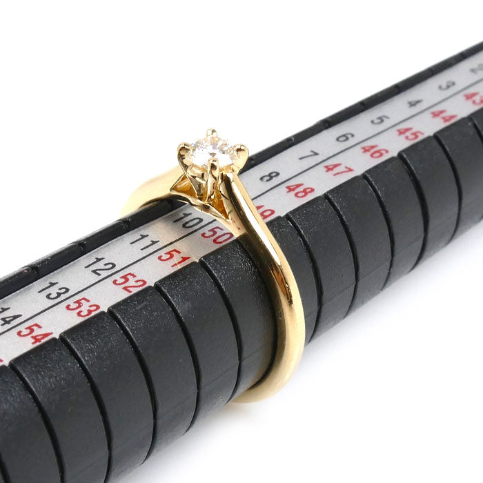CARTIER カルティエ K18YG イエローゴールド ソリテール リング・指輪 N4226850 ダイヤモンド0.24ct 10号 50 2.8g レディース【中古】【美品】