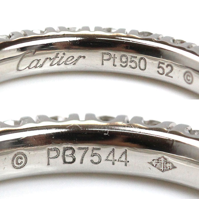 CARTIER カルティエ Pt950プラチナ エタンセル リング・指輪 B4087152 ダイヤモンド 11.5号 52 3.6g レディース【中古】【美品】