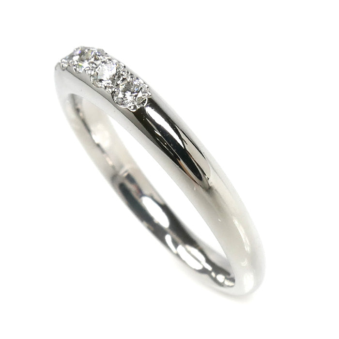 ROYAL ASSCHER ロイヤル・アッシャー Pt950プラチナ 5Pダイヤ リング・指輪 ダイヤモンド 10号 4.5g レディース【中古】【美品】