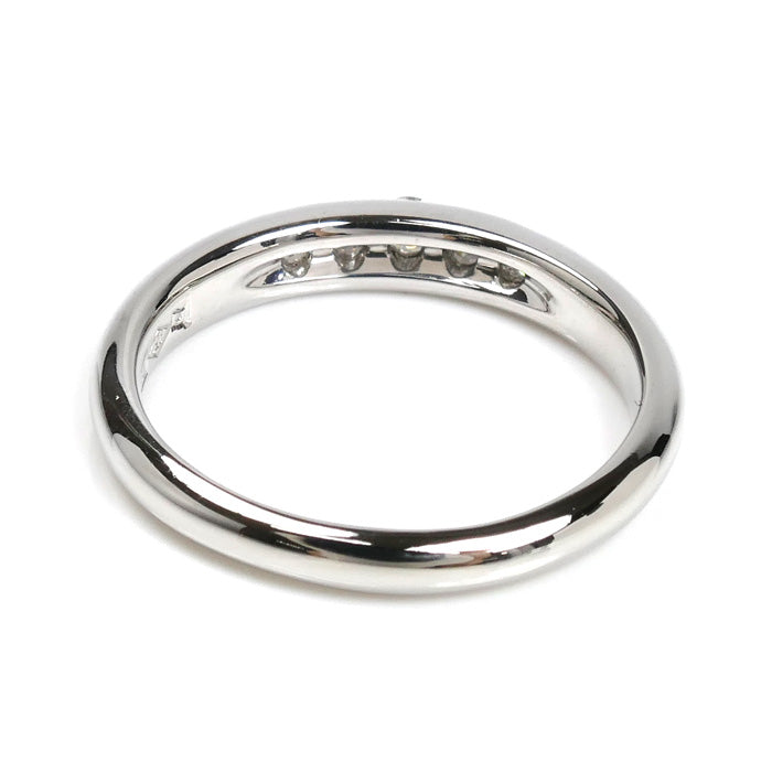 ROYAL ASSCHER ロイヤル・アッシャー Pt950プラチナ 5Pダイヤ リング・指輪 ダイヤモンド 10号 4.5g レディース【中古】【美品】