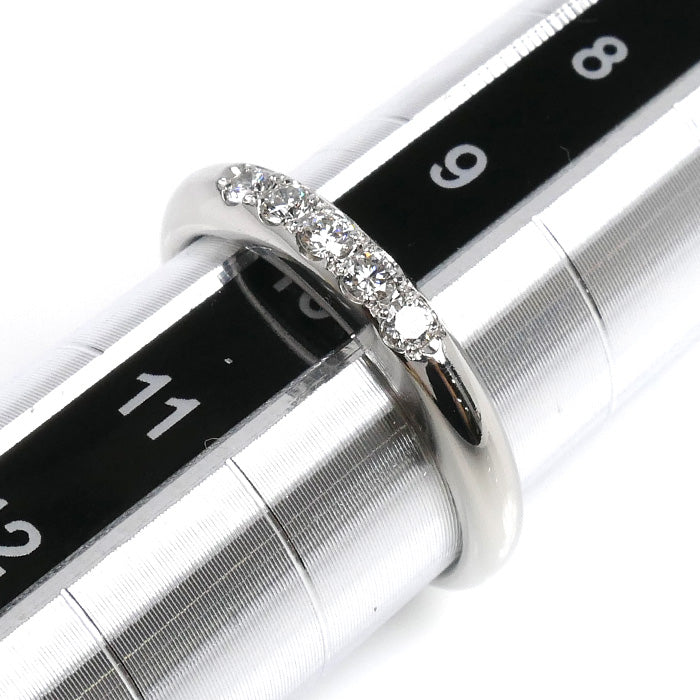 ROYAL ASSCHER ロイヤル・アッシャー Pt950プラチナ 5Pダイヤ リング・指輪 ダイヤモンド 10号 4.5g レディース【中古】【美品】
