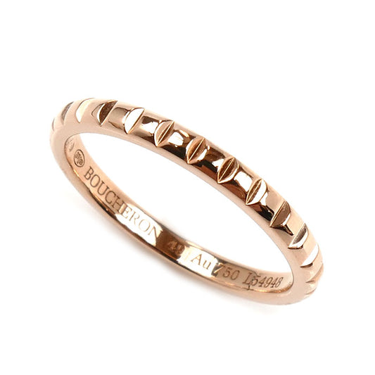 Boucheron ブシュロン K18PG ピンクゴールド キャトルクルドパリ スモール リング・指輪 JAL01164 9号 49 1.9g レディース【中古】【美品】
