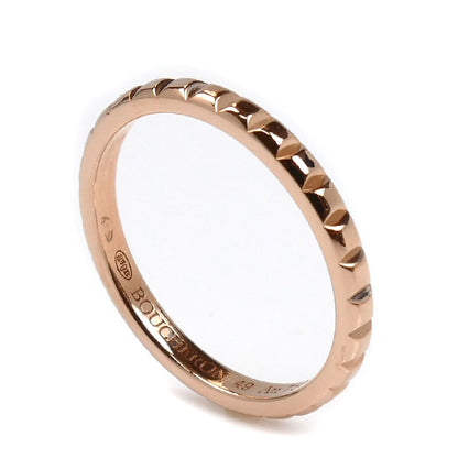 Boucheron ブシュロン K18PG ピンクゴールド キャトルクルドパリ スモール リング・指輪 JAL01164 9号 49 1.9g レディース【中古】【美品】