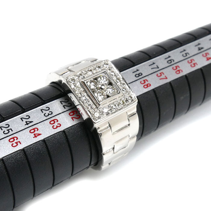 Pt900プラチナ ダイヤ リング・指輪 ダイヤモンド0.50ct 20号 14.7g メンズ【中古】
