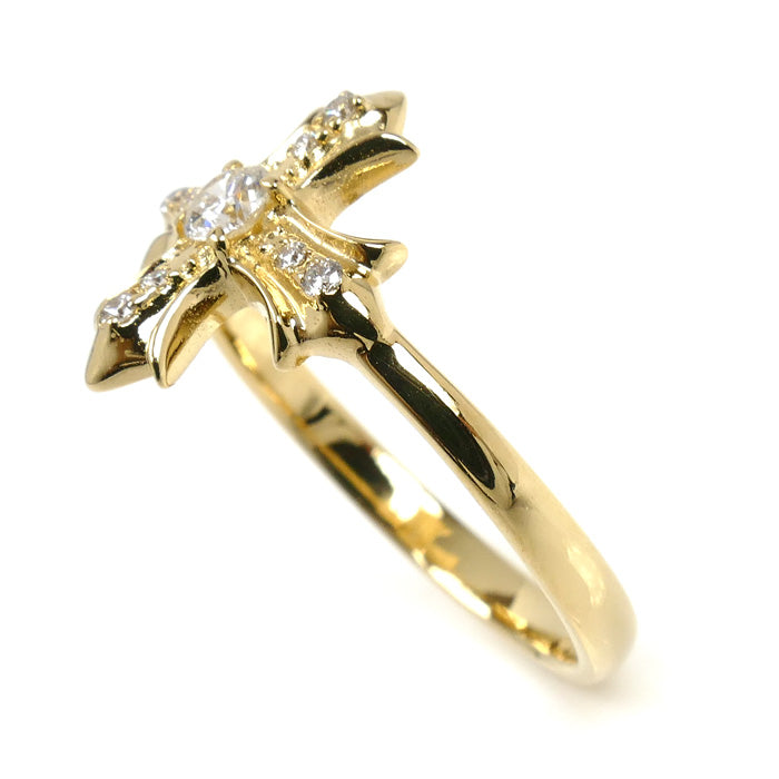 ゆきざき K18YG イエローゴールド レガリア リング・指輪 YMR25.1.6.5 ダイヤモンド0.06ct/0.14ct 17号 3.3g ユニセックス【中古】【美品】