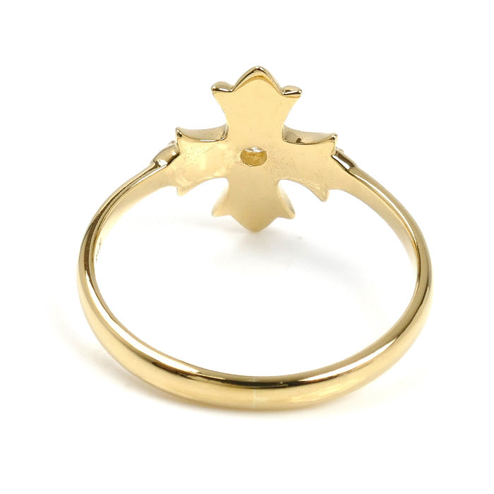 ゆきざき K18YG イエローゴールド レガリア リング・指輪 YMR25.1.6.5 ダイヤモンド0.06ct/0.14ct 17号 3.3g ユニセックス【中古】【美品】