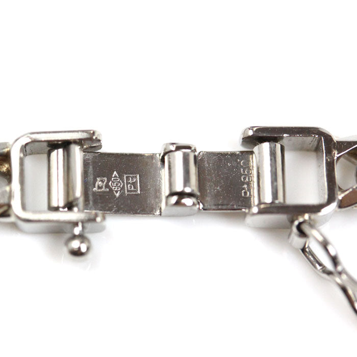 Pt850プラチナ ネックレス 喜平6面Wカット 50.7g 50cm メンズ【中古】