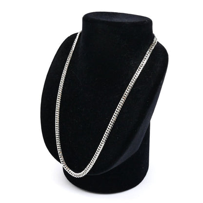 Pt850プラチナ ネックレス 喜平6面Wカット 50.7g 50cm メンズ【中古】