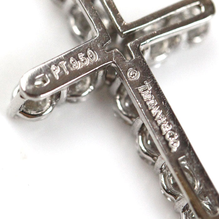 TIFFANY&Co. ティファニー Pt950プラチナ クロス スモール ダイヤ