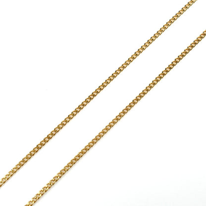 K24YG/K18YG 菩薩 ペンダント ネックレス 喜平2面カット ダイヤモンド0.02ct 10.3g 45/51cm ユニセックス【中古】