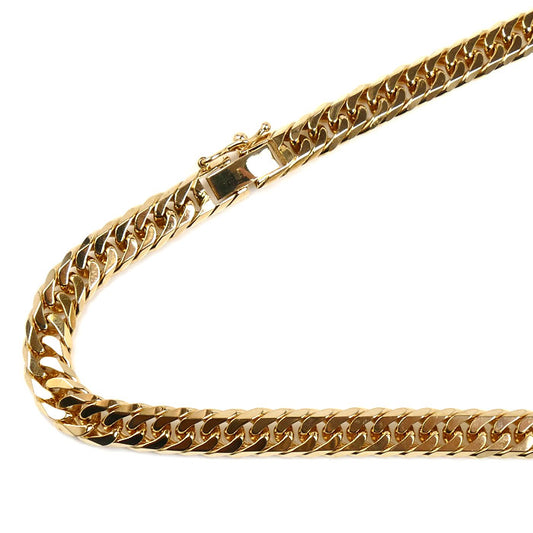 K18YG イエローゴールド ネックレス 喜平6面Wカット 50.5g 50cm ユニセックス【中古】