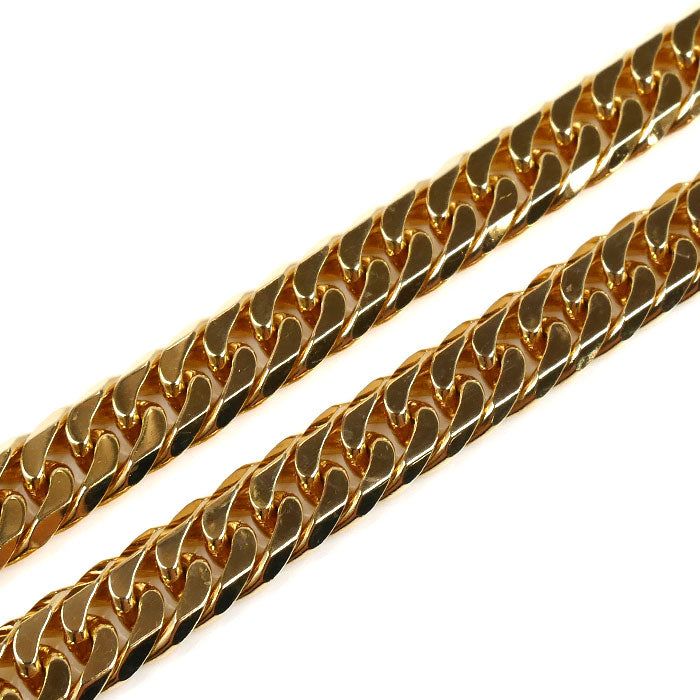 K18YG イエローゴールド ネックレス 喜平6面Wカット 50.5g 50cm ユニセックス【中古】