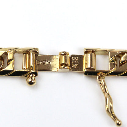 K18YG イエローゴールド ネックレス 喜平6面Wカット 50.5g 50cm ユニセックス【中古】