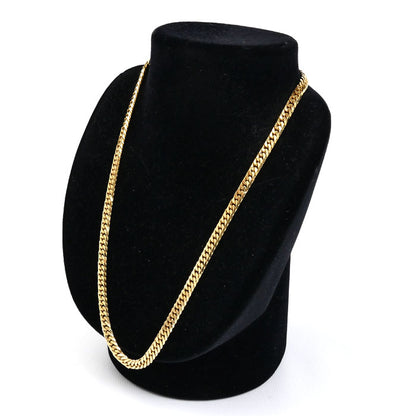 K18YG イエローゴールド ネックレス 喜平6面Wカット 50.5g 50cm ユニセックス【中古】