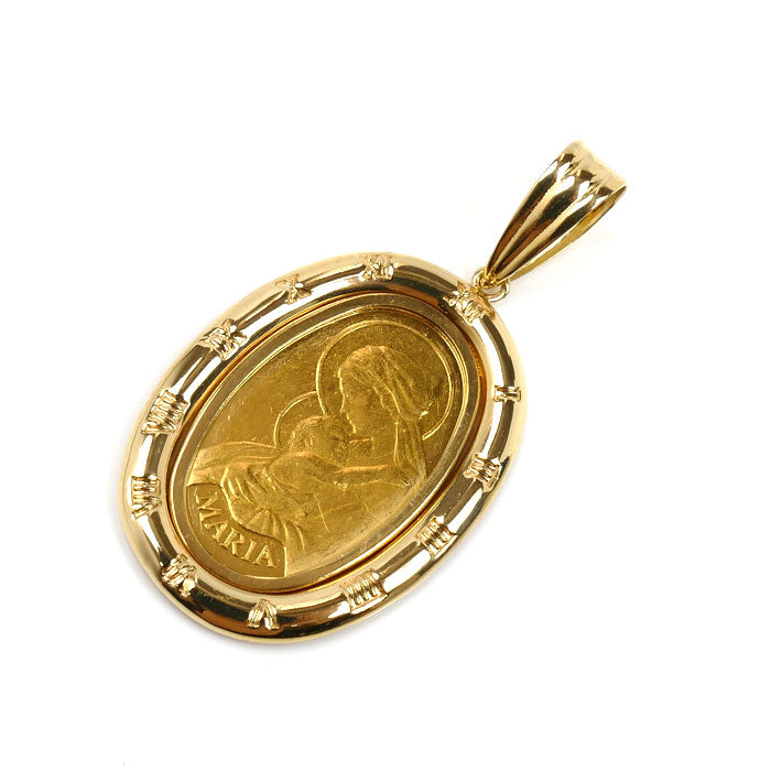 K24YG イエローゴールド K18YG イエローゴールド マリアコイン 2.5ｇ ペンダントトップ 5.2g ユニセックス【中古】