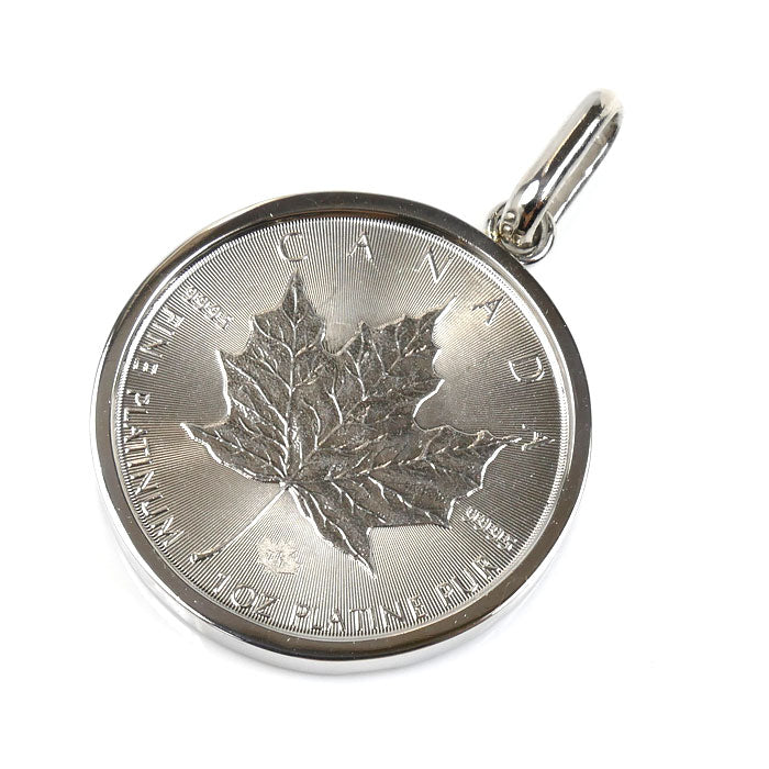 Pt1000プラチナ Pt900プラチナ メープルコイン 1OZ ペンダントトップ 36.8g ２０１６年 メンズ【中古】【美品】