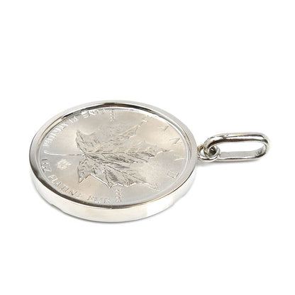 Pt1000プラチナ Pt900プラチナ メープルコイン 1OZ ペンダントトップ 36.8g ２０１６年 メンズ【中古】【美品】
