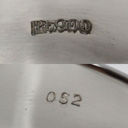 Pt900プラチナ 印台 ダイヤ リング・指輪 ダイヤモンド0.52ct 18号 22.7g メンズ【中古】【美品】