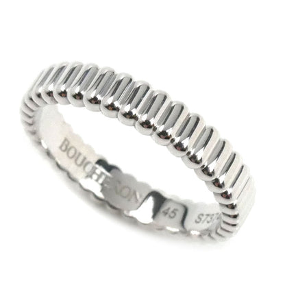 Boucheron ブシュロン K18WG ホワイトゴールド キャトル グログラン スモール リング・指輪 JAL01170 5号 45 2.9g レディース【中古】【美品】