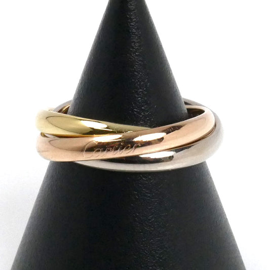 CARTIER カルティエ K18YG イエローゴールド K18PG ピンクゴールド K18WG トリニティ スモール リング・指輪 B4235149 9号 49 5.6g レディース【中古】【美品】