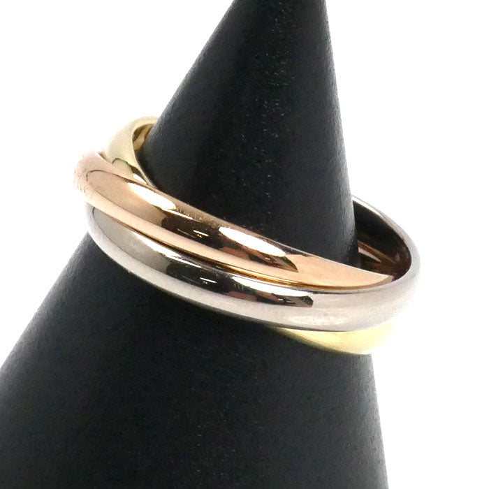 CARTIER カルティエ K18YG イエローゴールド K18PG ピンクゴールド K18WG トリニティ スモール リング・指輪 B4235149 9号 49 5.6g レディース【中古】【美品】