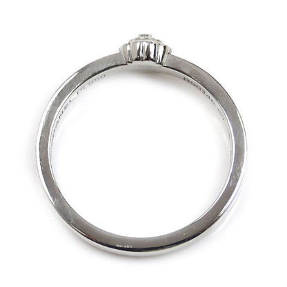 CHANEL シャネル Pt950プラチナ カメリア リング・指輪 J11885 ダイヤモンド 9.5号 50 3.7g レディース【中古】