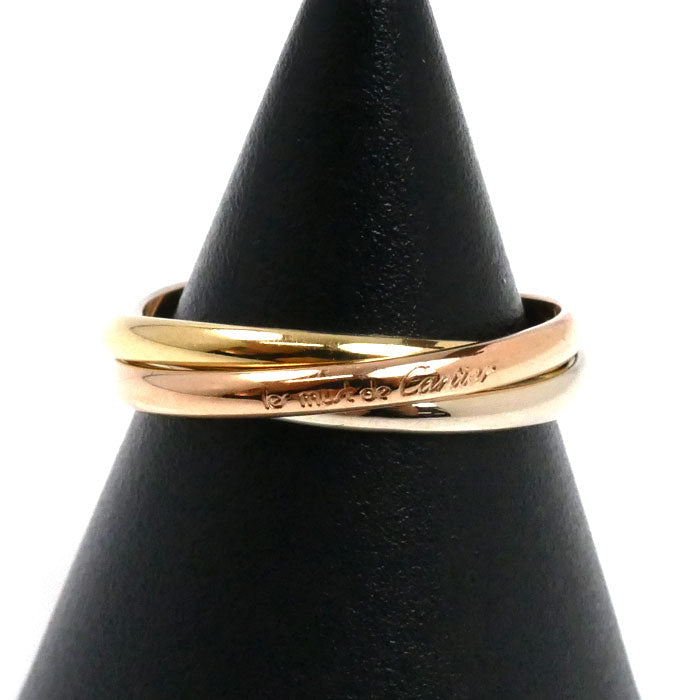 CARTIER カルティエ K18YG イエローゴールド K18PG ピンクゴールド K18WG トリニティ リング・指輪 14号 54 3.8g レディース【中古】【美品】