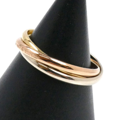 CARTIER カルティエ K18YG イエローゴールド K18PG ピンクゴールド K18WG トリニティ リング・指輪 14号 54 3.8g レディース【中古】【美品】