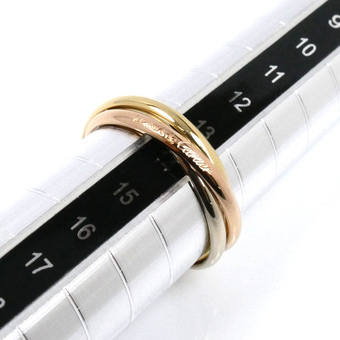 CARTIER カルティエ K18YG イエローゴールド K18PG ピンクゴールド K18WG トリニティ リング・指輪 14号 54 3.8g レディース【中古】【美品】