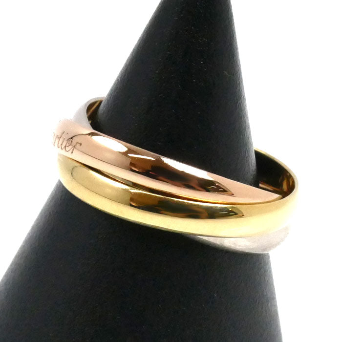 CARTIER カルティエ K18YG イエローゴールド K18PG ピンクゴールド K18WG トリニティ リング・指輪 12.5号 52 4.7g レディース【中古】【美品】