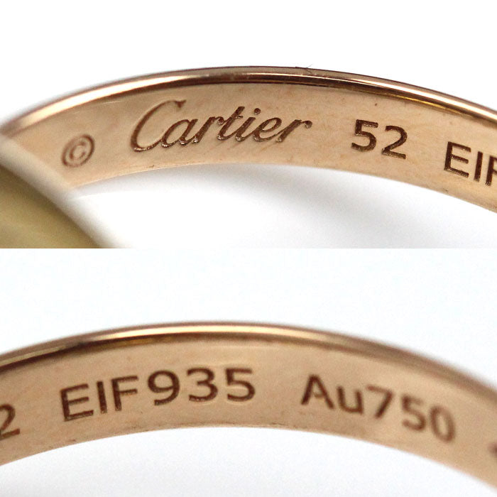 CARTIER カルティエ K18YG イエローゴールド K18PG ピンクゴールド K18WG トリニティ リング・指輪 12.5号 52 4.7g レディース【中古】【美品】