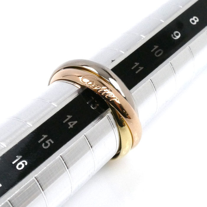 CARTIER カルティエ K18YG イエローゴールド K18PG ピンクゴールド K18WG トリニティ リング・指輪 12.5号 52 4.7g レディース【中古】【美品】
