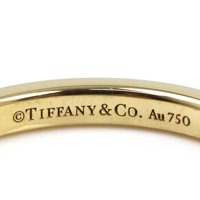 TIFFANY&Co. ティファニー K18YG イエローゴールド ソレスト ハーフエタニティ リング・指輪 60004153 ダイヤモンド 9号 2.2g レディース【中古】【美品】