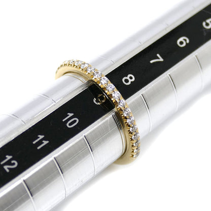 TIFFANY&Co. ティファニー K18YG イエローゴールド ソレスト ハーフエタニティ リング・指輪 60004153 ダイヤモンド 9号 2.2g レディース【中古】【美品】