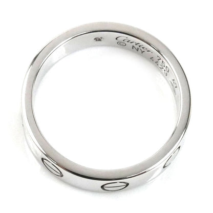 CARTIER カルティエ K18WG ホワイトゴールド ミニラブ 1Pﾀﾞｲﾔ リング・指輪 B4050547 ダイヤモンド 7号 47 4.1g レディース【中古】【美品】