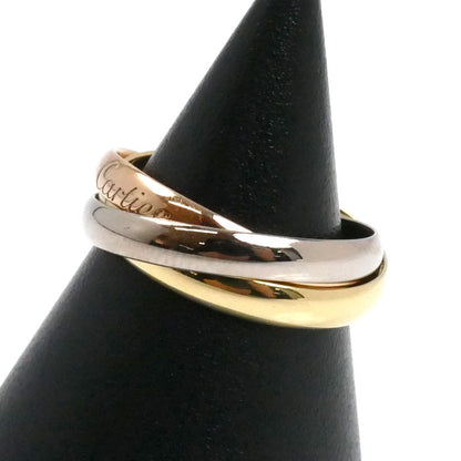 CARTIER カルティエ K18YG イエローゴールド K18PG ピンクゴールド K18WG トリニティ スモール リング・指輪 B4235147 8号 47 3.6g レディース【中古】【美品】