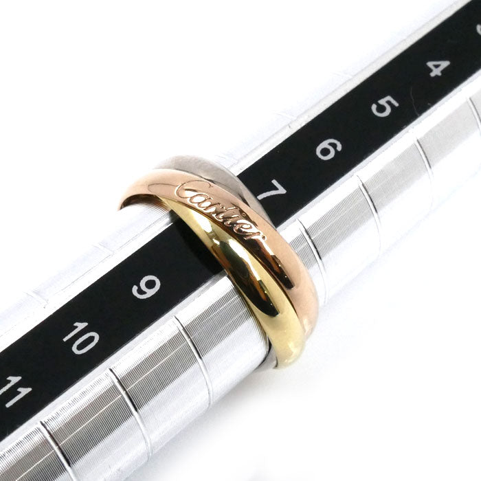 CARTIER カルティエ K18YG イエローゴールド K18PG ピンクゴールド K18WG トリニティ スモール リング・指輪 B4235147 8号 47 3.6g レディース【中古】【美品】