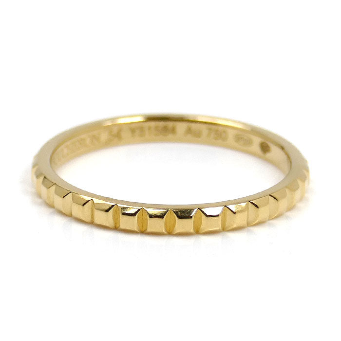 Boucheron ブシュロン K18YG イエローゴールド キャトル クルドパリ スモール リング・指輪 JAL01165 13.5号 54 2.2g レディース【中古】