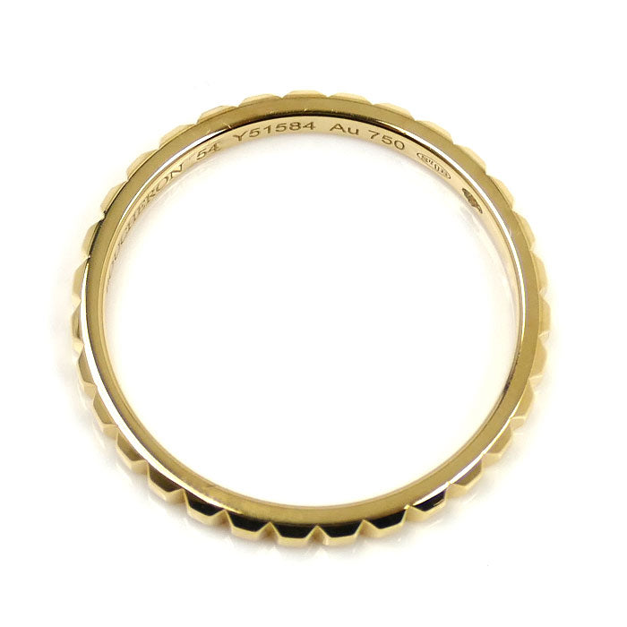 Boucheron ブシュロン K18YG イエローゴールド キャトル クルドパリ スモール リング・指輪 JAL01165 13.5号 54 2.2g レディース【中古】