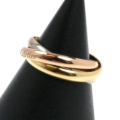 CARTIER カルティエ K18YG イエローゴールド K18PG ピンクゴールド K18WG トリニティ リング・指輪 B4086154 14号 54 5.2g レディース【中古】【美品】